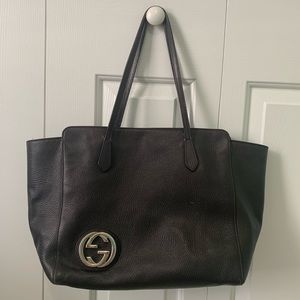 Gucci Leather Swing Tote